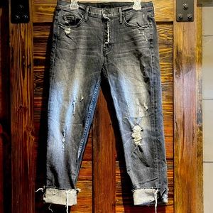 Mother Flyaway Dropout Snippet Jeans 28